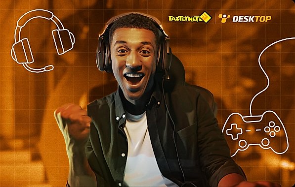 Cliente utilizando serviço de internet da Fasternet